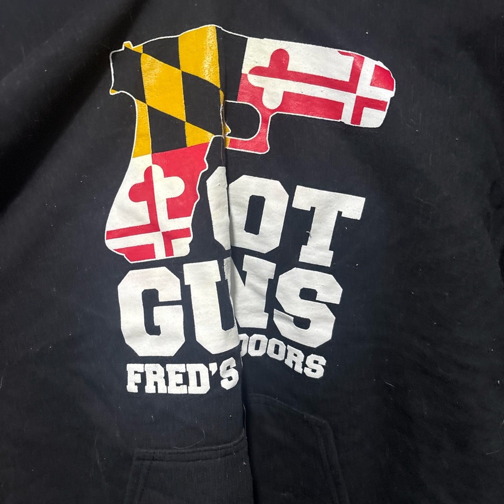 Black Hoodie with Graphic Print